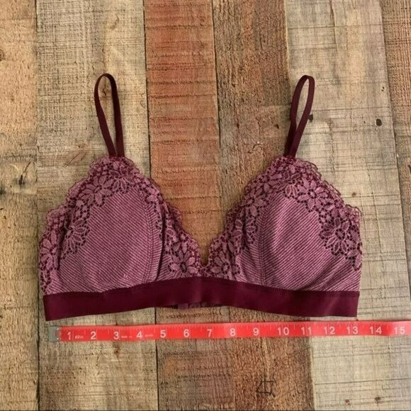 Aerie American eagle purple lace bralette -M - Picture 5 of 7